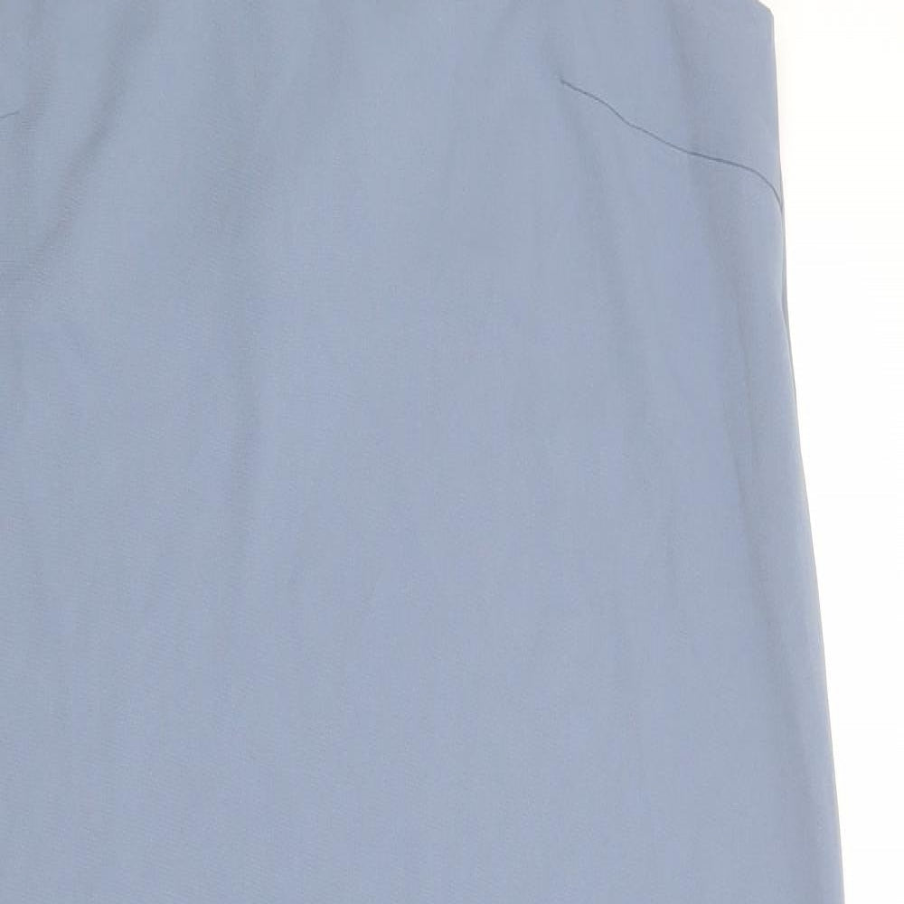 Quality Life Womens Blue Polyester Slip Dress Size XL V-Neck Pullover