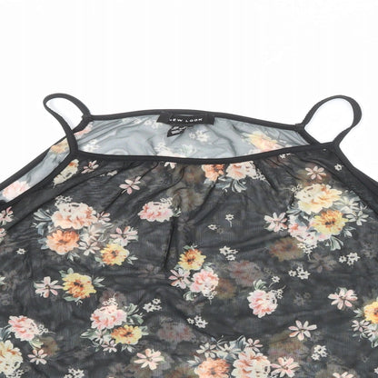 Womens UK Size 12 New Look Black Basic Blouse