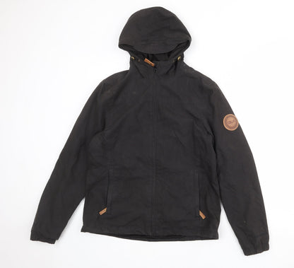 Designed for Life in Extremes Womens Black Windbreaker Jacket Size 12 Zip
