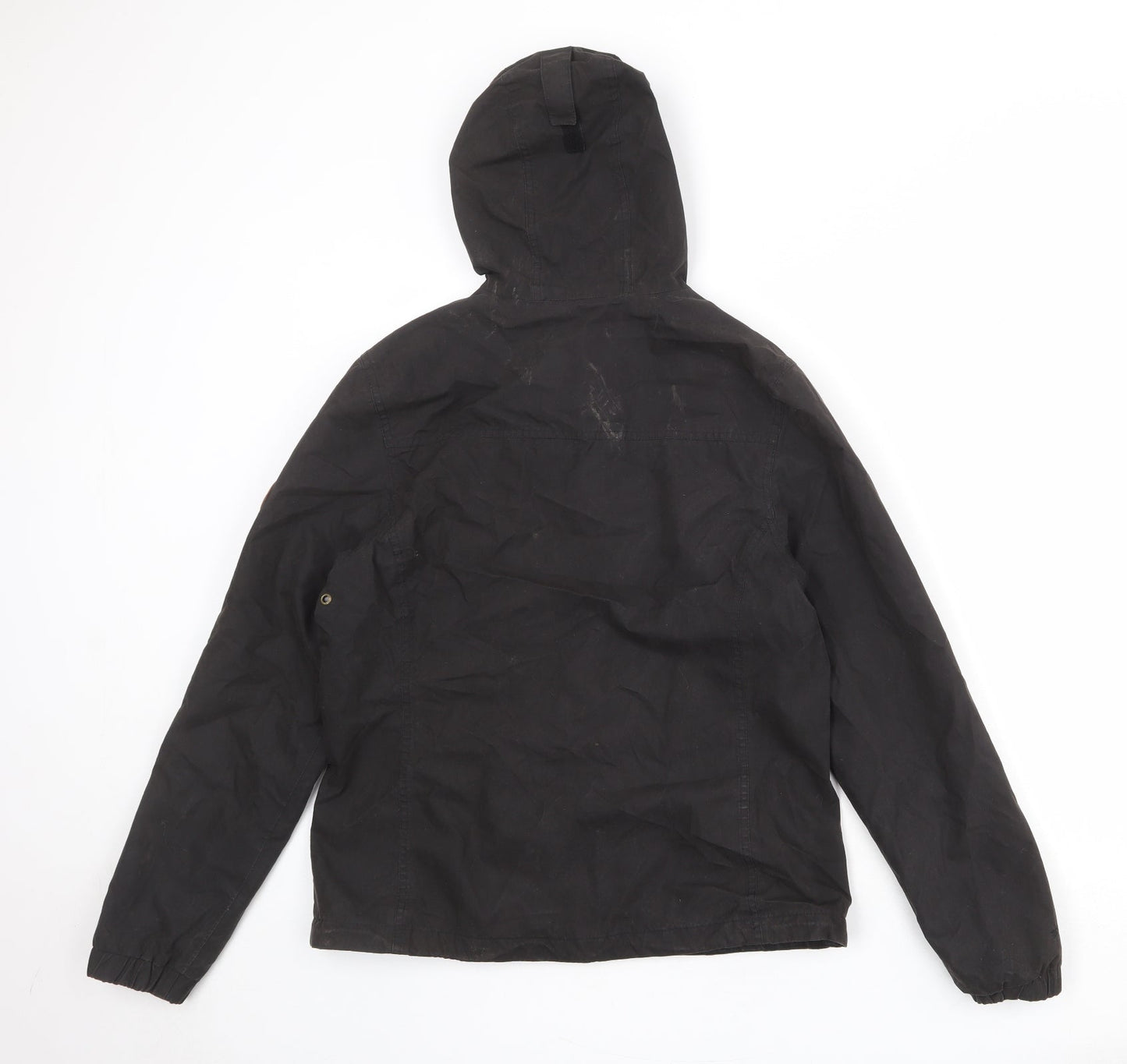 Designed for Life in Extremes Womens Black Windbreaker Jacket Size 12 Zip