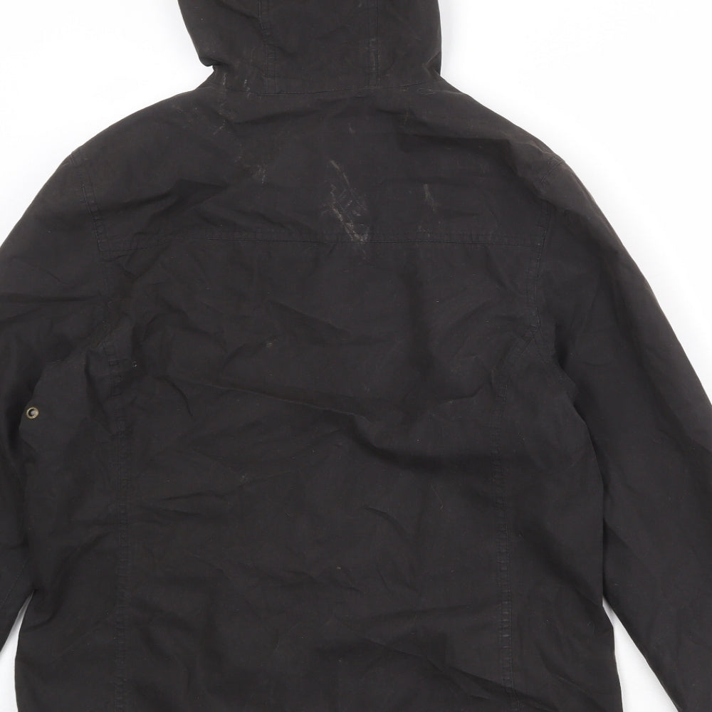 Designed for Life in Extremes Womens Black Windbreaker Jacket Size 12 Zip