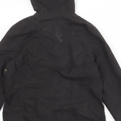 Designed for Life in Extremes Womens Black Windbreaker Jacket Size 12 Zip