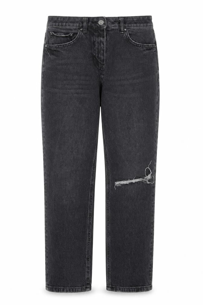 Womens UK Size 10 NEXT Regular Fit Straight Black Jeans