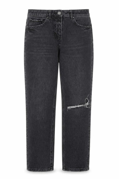 Womens UK Size 10 NEXT Regular Fit Straight Black Jeans