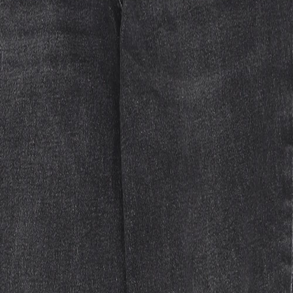 NEXT Womens Black Cotton Straight Jeans Size 10 Regular