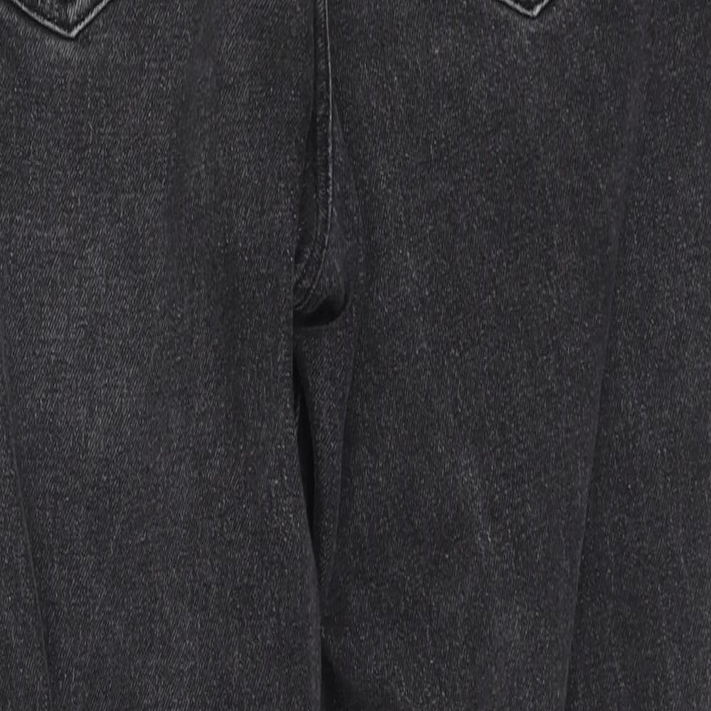 NEXT Womens Black Cotton Straight Jeans Size 10 Regular