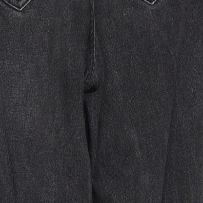NEXT Womens Black Cotton Straight Jeans Size 10 Regular
