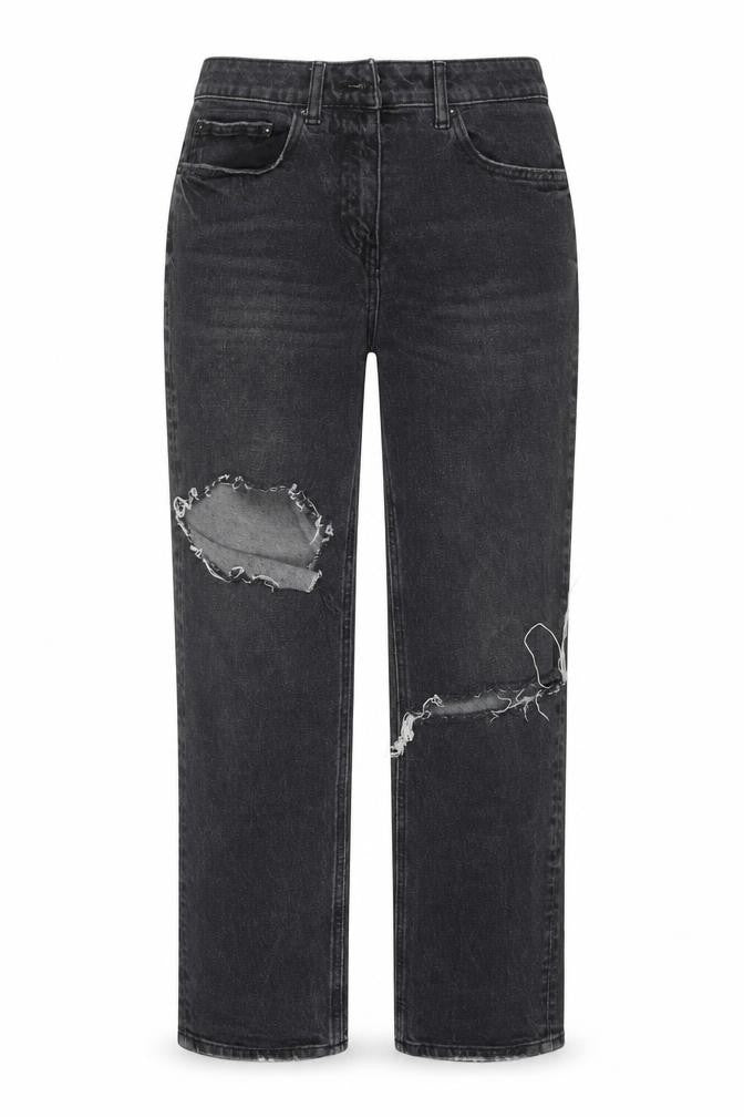 Womens UK Size 10 NEXT Regular Fit Straight Black Jeans