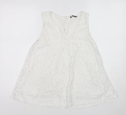 Womens UK Size 12 Select White Basic Tank