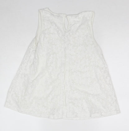 Womens UK Size 12 Select White Basic Tank
