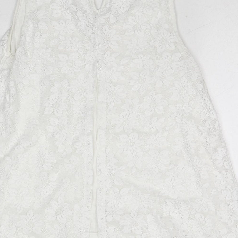 Womens UK Size 12 Select White Basic Tank