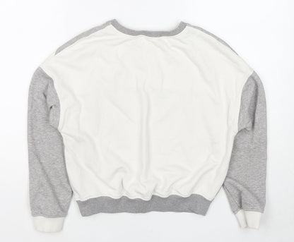 NEXT Girls Grey Cotton Pullover Sweatshirt Size 11 Years Pullover - I'm Not A Princess