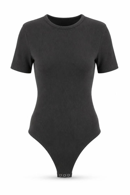 Womens UK Size XS Nasty Gal One-Piece Grey Bodysuit