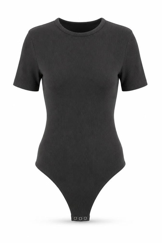 Womens UK Size XS Nasty Gal One-Piece Grey Bodysuit