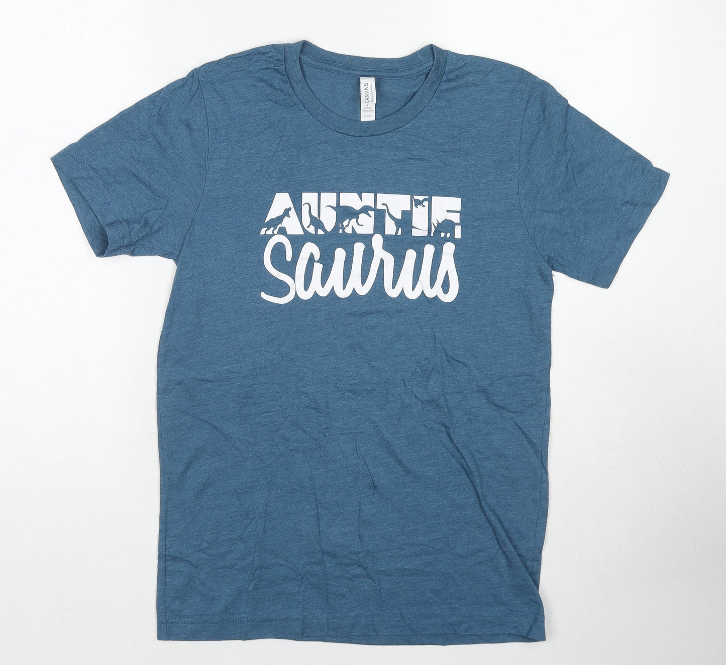 Mens UK Size S Canvas Blue  T-Shirt