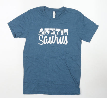 Mens UK Size S Canvas Blue  T-Shirt