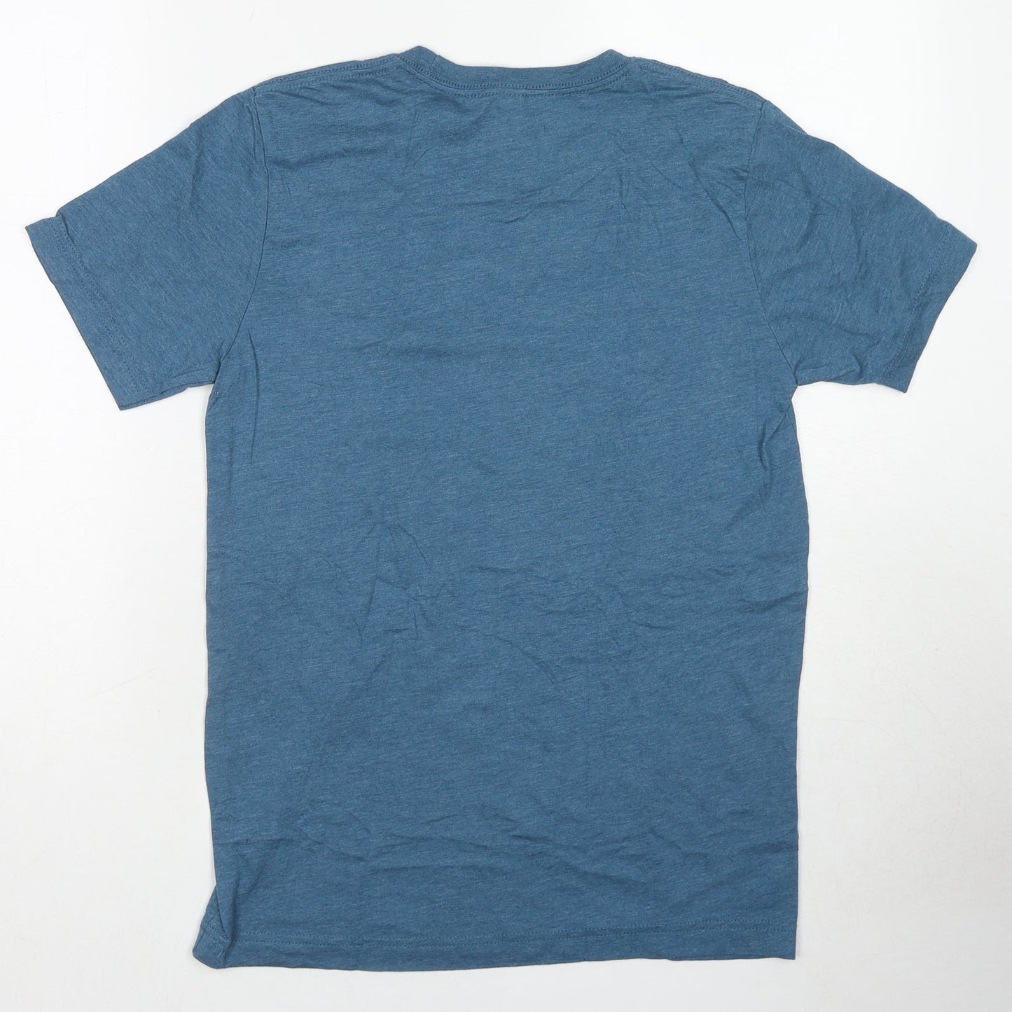 Mens UK Size S Canvas Blue  T-Shirt