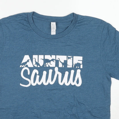 Mens UK Size S Canvas Blue  T-Shirt