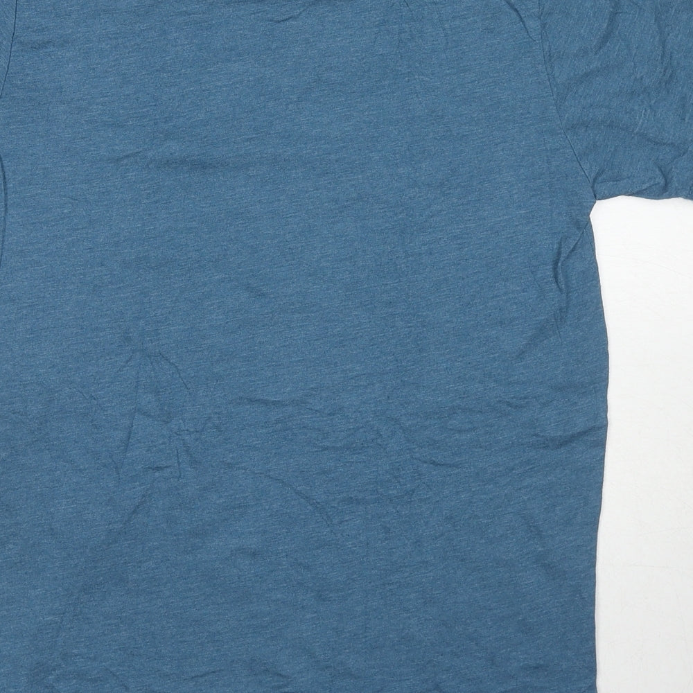 Mens UK Size S Canvas Blue  T-Shirt