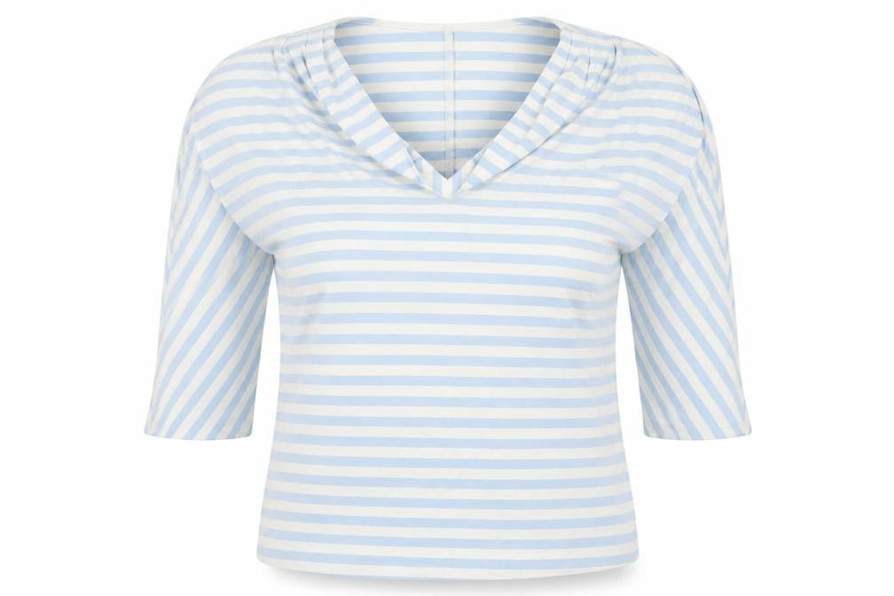 Womens UK Size 12 Phase Eight Blue Basic T-Shirt