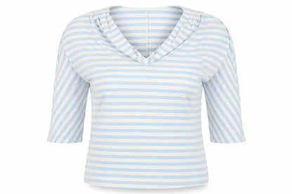 Womens UK Size 12 Phase Eight Blue Basic T-Shirt