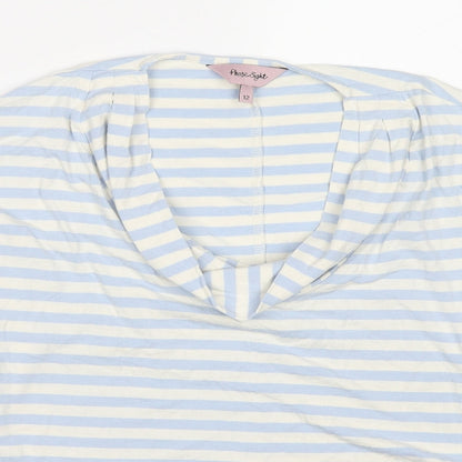 Womens UK Size 12 Phase Eight Blue Basic T-Shirt