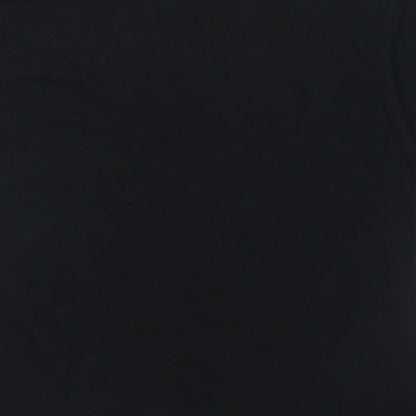 Womens UK Size M Gildan Black Basic T-Shirt