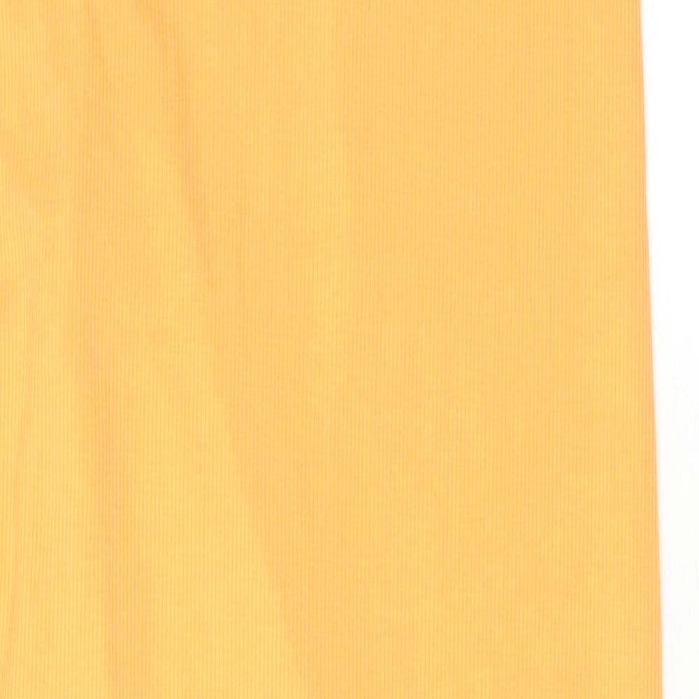 Cider Womens Orange Polyester A-Line Skirt Size XS