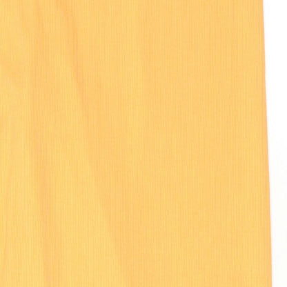 Cider Womens Orange Polyester A-Line Skirt Size XS