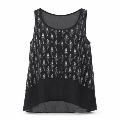 Womens UK Size 12 H&M Black Basic Tank