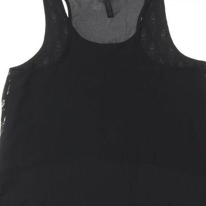 Womens UK Size 12 H&M Black Basic Tank