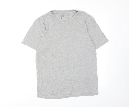 UrbanSpirit Mens Grey Cotton T-Shirt Size L Round Neck