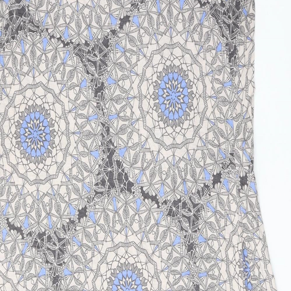 Per Una Womens Multicoloured Geometric Polyester A-Line Size 14 Round Neck Pullover