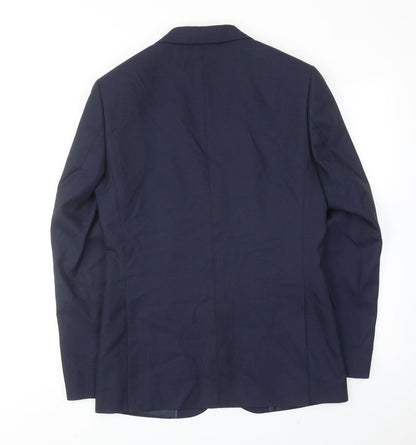 Mens UK Size 36 Marks and Spencer Regular Blue Suit Jacket