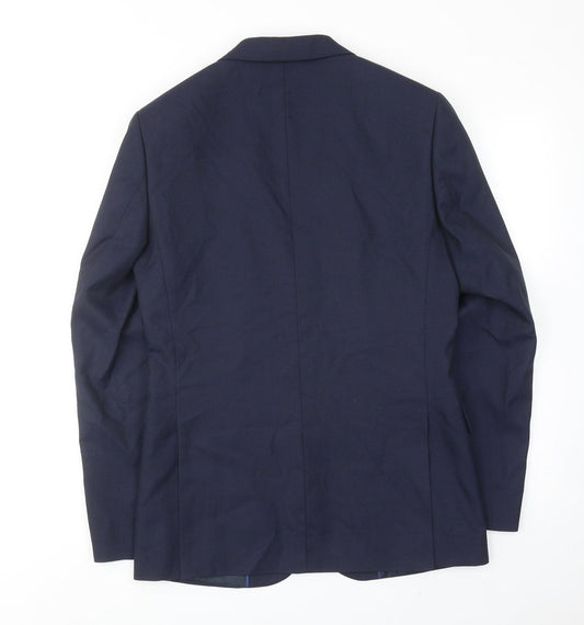 Mens UK Size 36 Marks and Spencer Regular Blue Suit Jacket