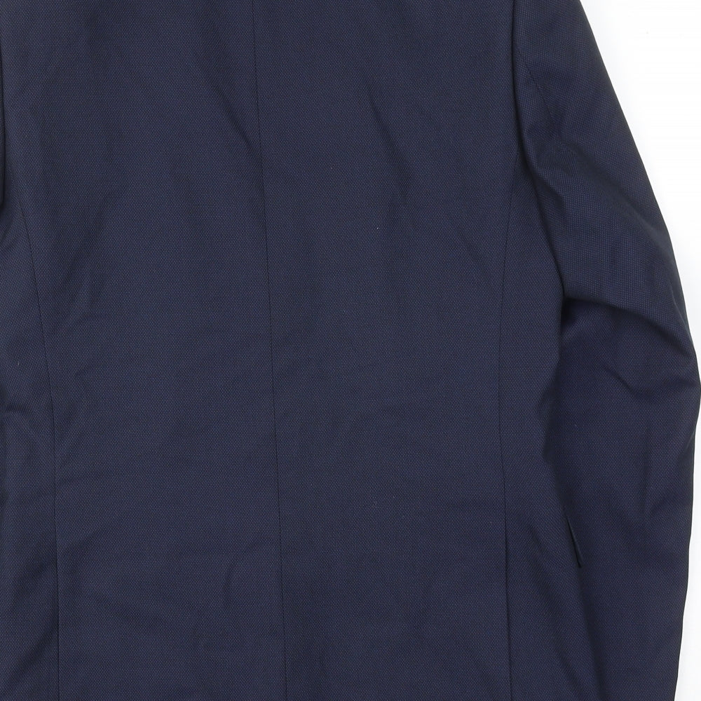 Mens UK Size 36 Marks and Spencer Regular Blue Suit Jacket