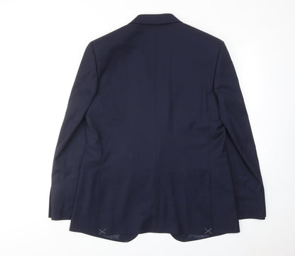 Mens UK Size 42 Marks and Spencer Regular Blue Suit Jacket