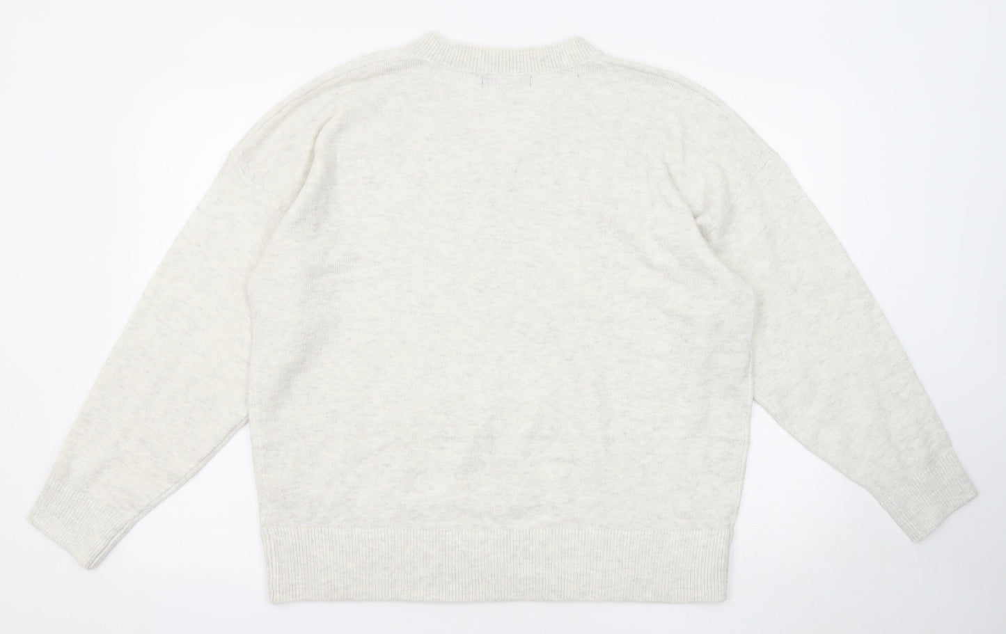 Womens UK Size L Marks and Spencer Grey Pullover Jumper