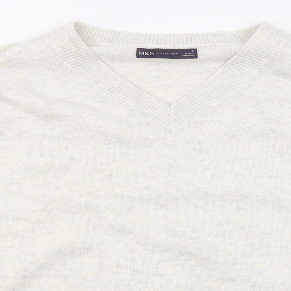 Womens UK Size L Marks and Spencer Grey Pullover Jumper