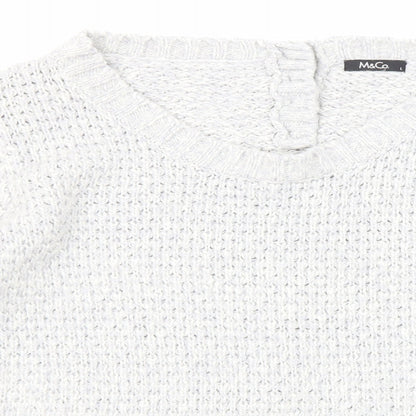 Womens UK Size L M&Co Grey Pullover Jumper