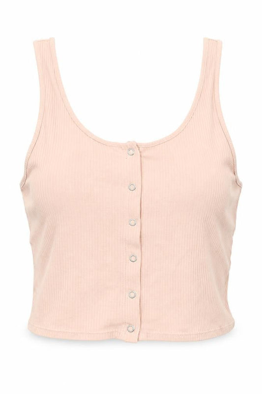 Womens UK Size M Divided by H&M Pink Cropped Tank