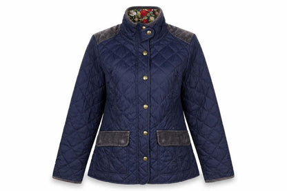 Womens UK Size M Avenue Blue Quilted Coat