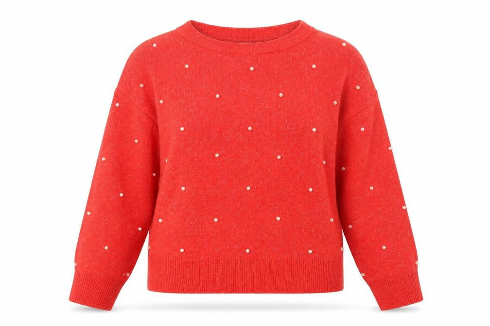 Womens UK Size S H&M Red Pullover Jumper