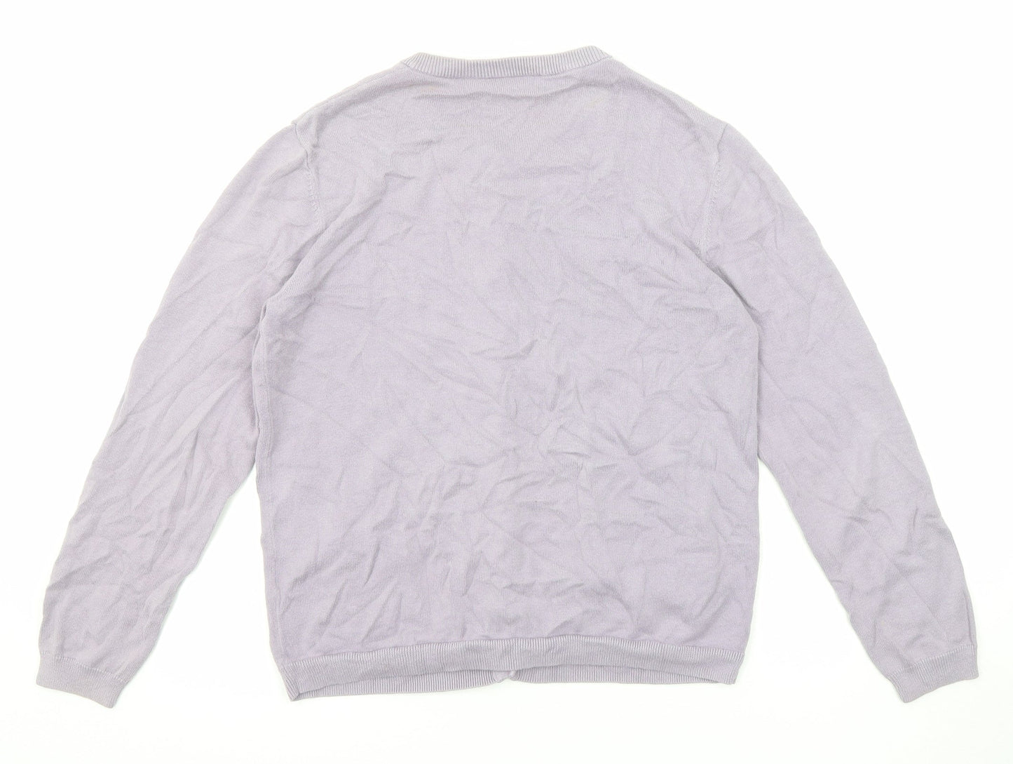 Womens UK Size S Cotswold Purple Cardigan Jumper