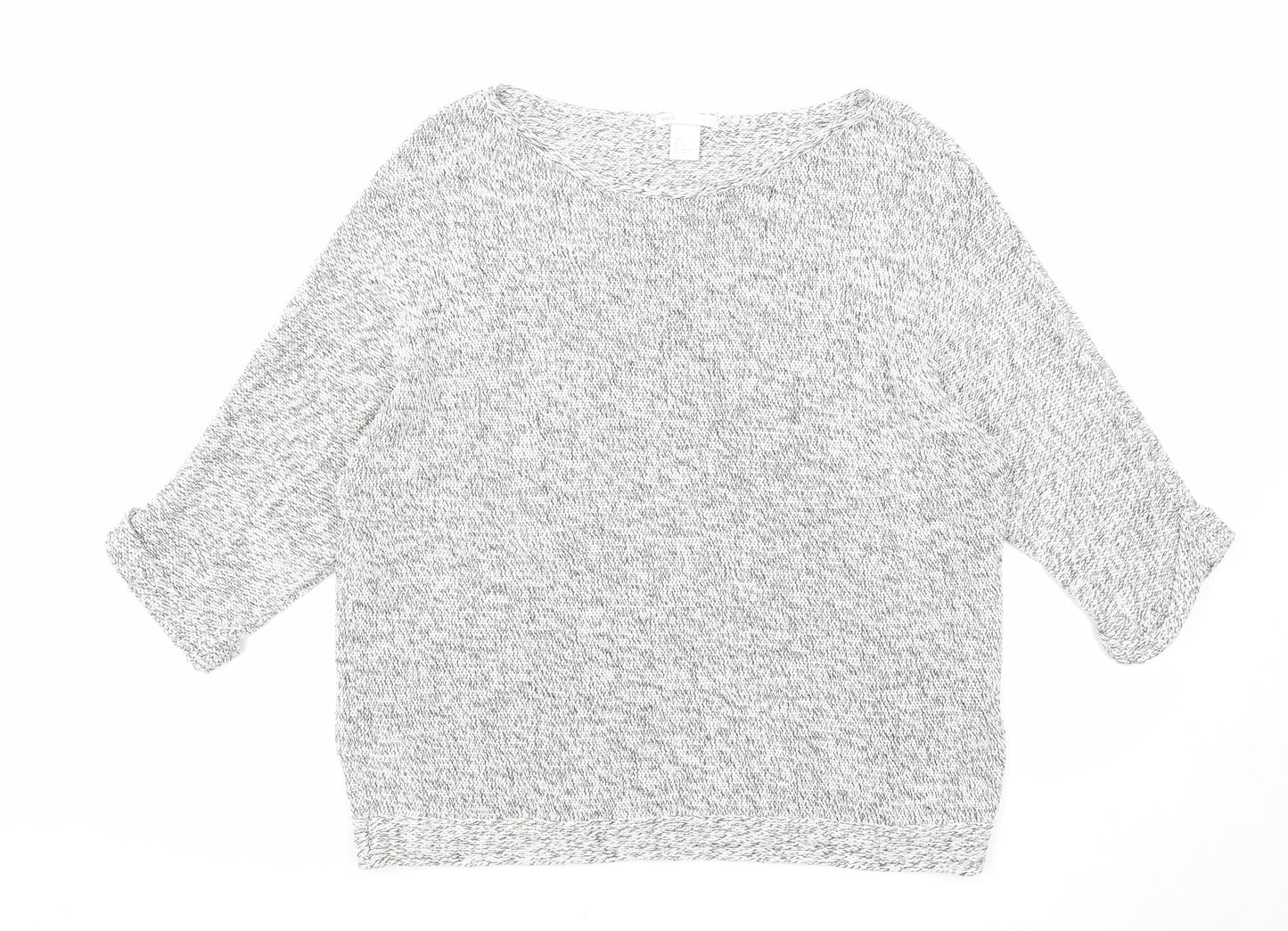 Womens UK Size S H&M White Pullover Jumper