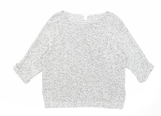 Womens UK Size S H&M White Pullover Jumper