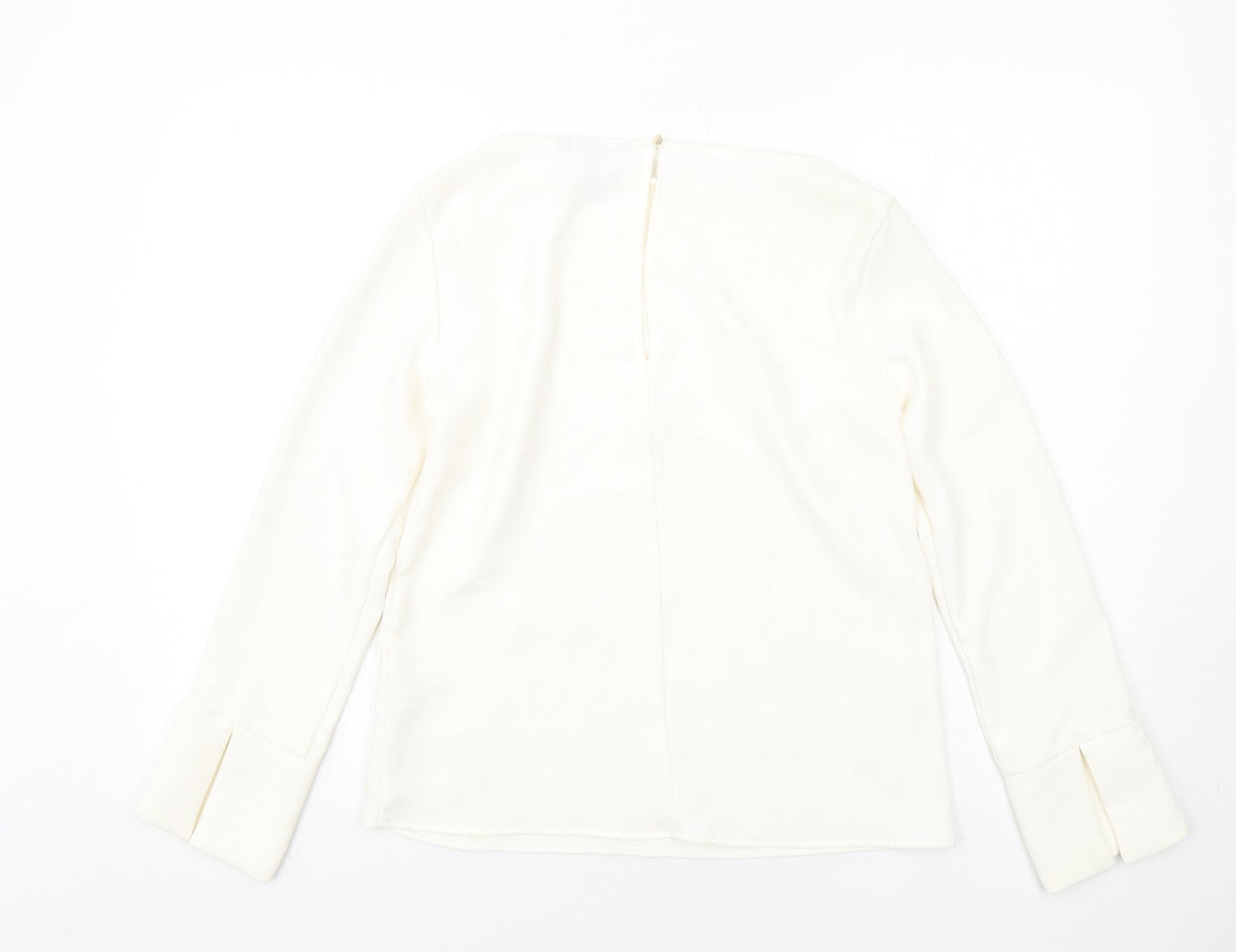 Womens UK Size 8 H&M Ivory Basic Blouse
