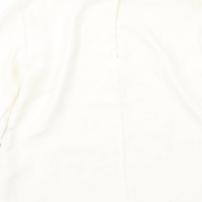 Womens UK Size 8 H&M Ivory Basic Blouse