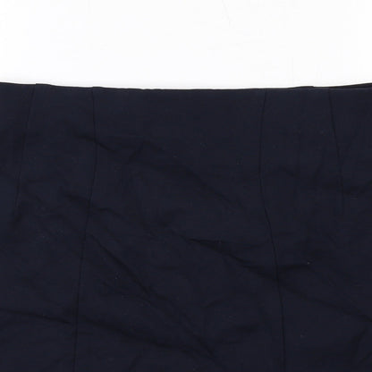 Marks and Spencer Womens Blue Viscose A-Line Skirt Size 14