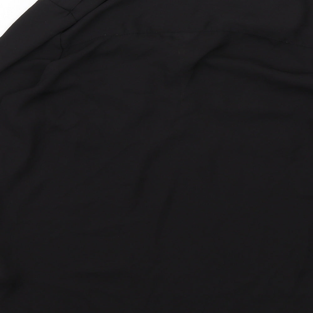 Womens UK Size 8 New Look Black Basic Blouse
